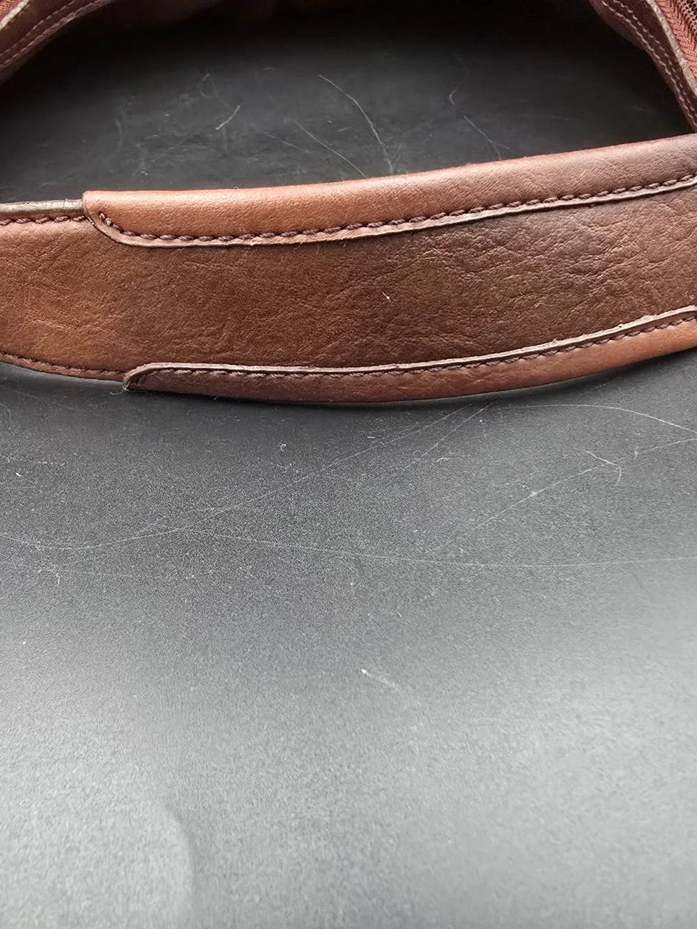 Liz Claiborne Chestnut Brown Leather Hobo Bag